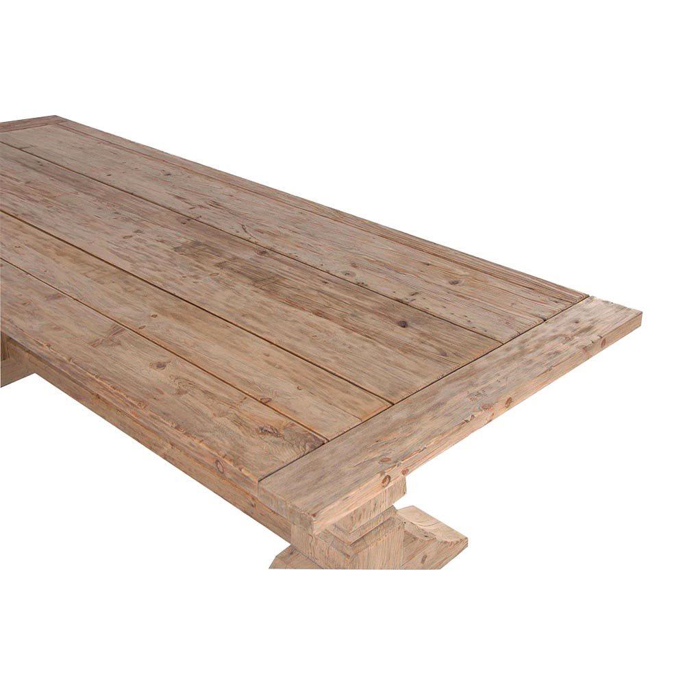 Olympia Reclaimed Pine Dining Table - LUXONAS