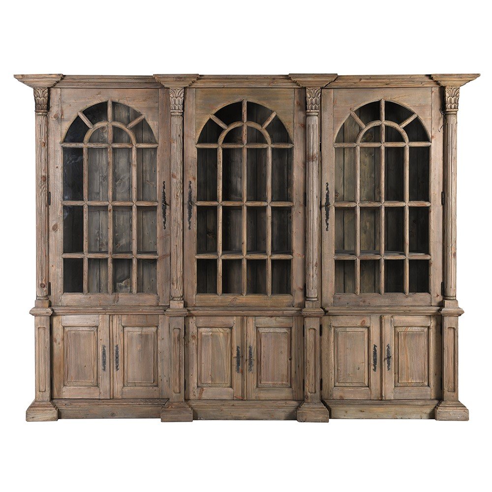 Olympia Reclaimed Triple Bookcase - LUXONAS