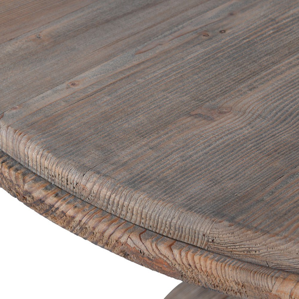 Olympia Reclaimed Turned Pedestal Dining Table - LUXONAS