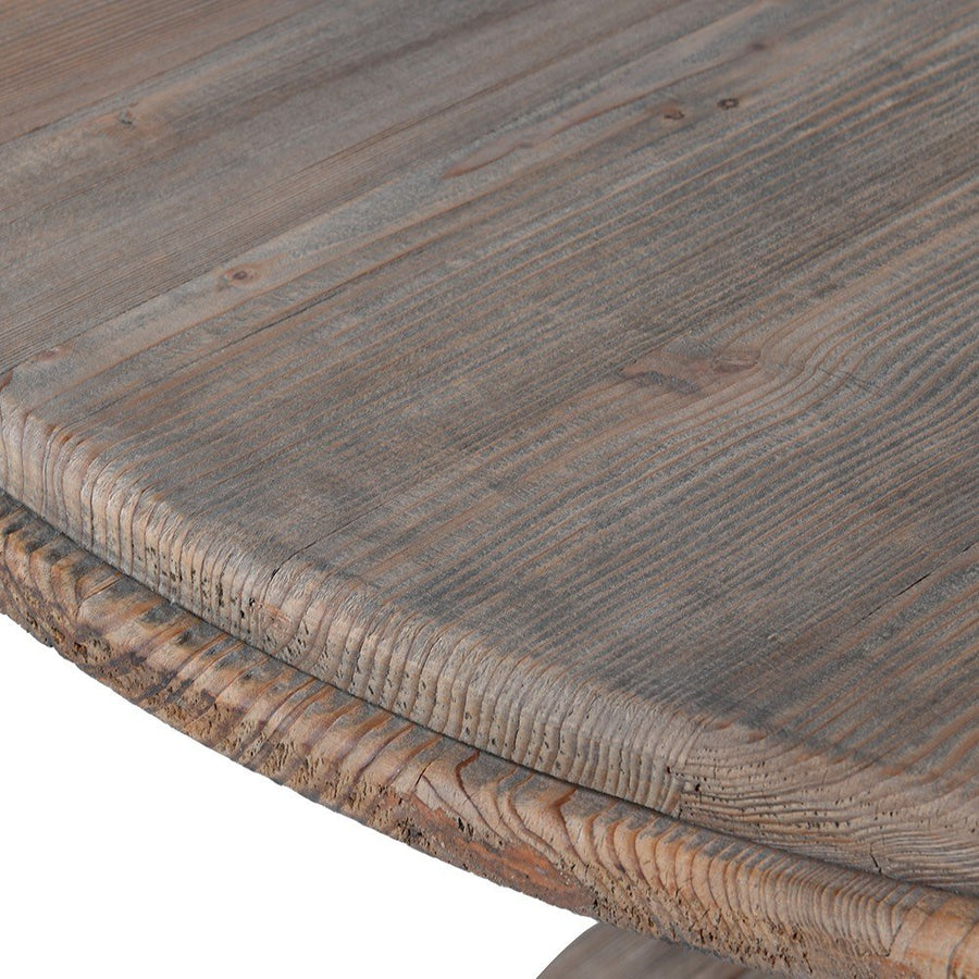 Olympia Reclaimed Turned Pedestal Dining Table