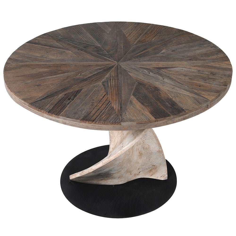 Ontario Round Elm Dining Table - LUXONAS