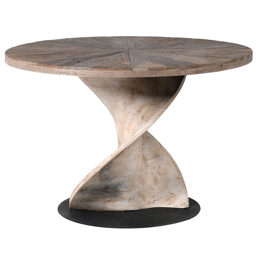 Ontario Round Elm Dining Table - LUXONAS
