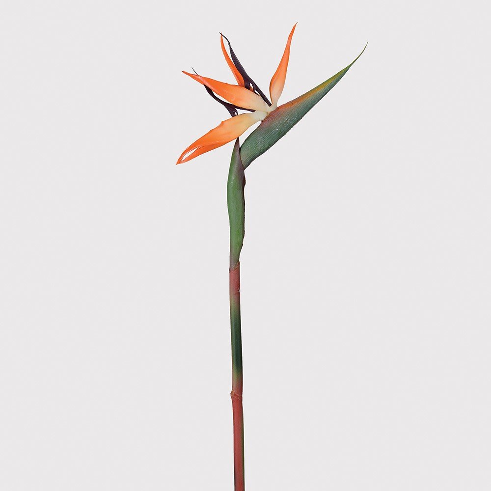 Faux Orange Bird of Paradise Plant - 88 cm