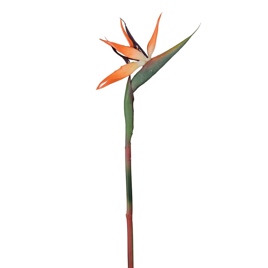 Faux Orange Bird of Paradise Plant - 88 cm