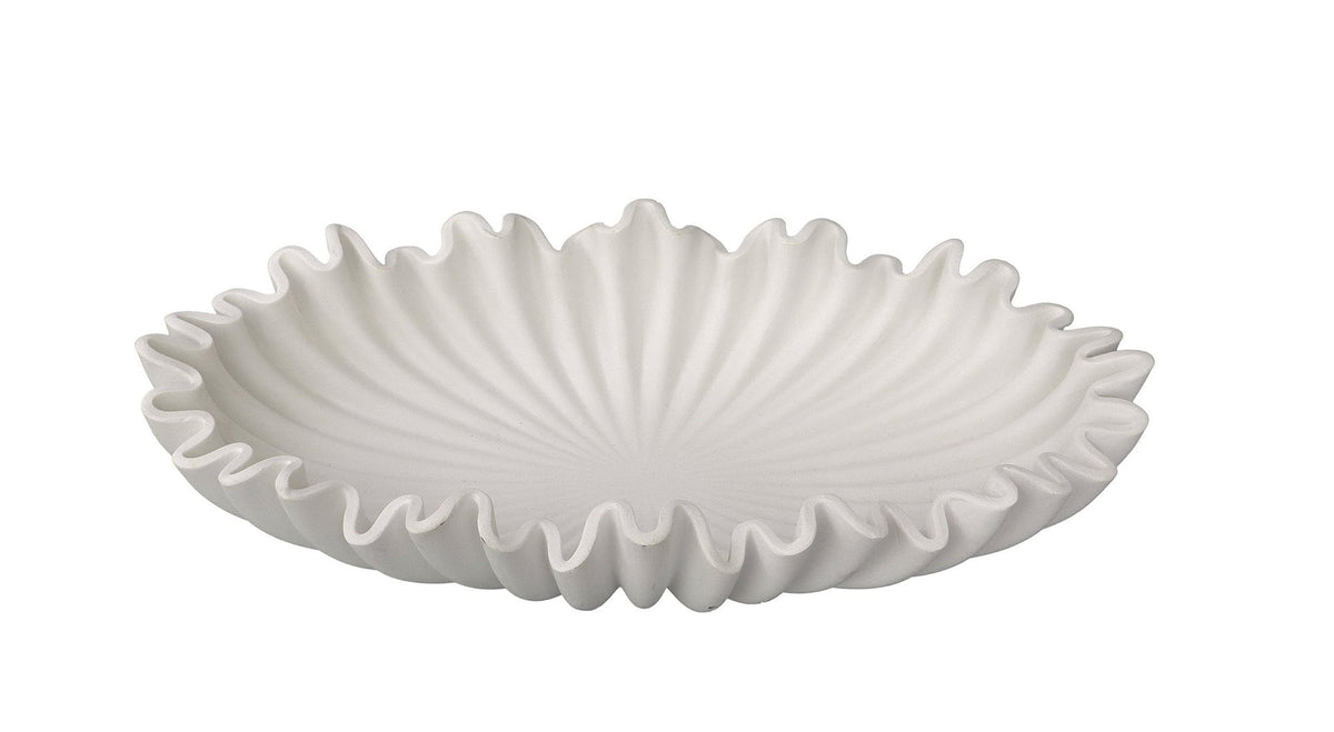 White Organic Resin Centrepiece