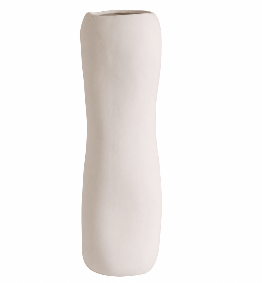 Organic Stoneware Beige Vase
