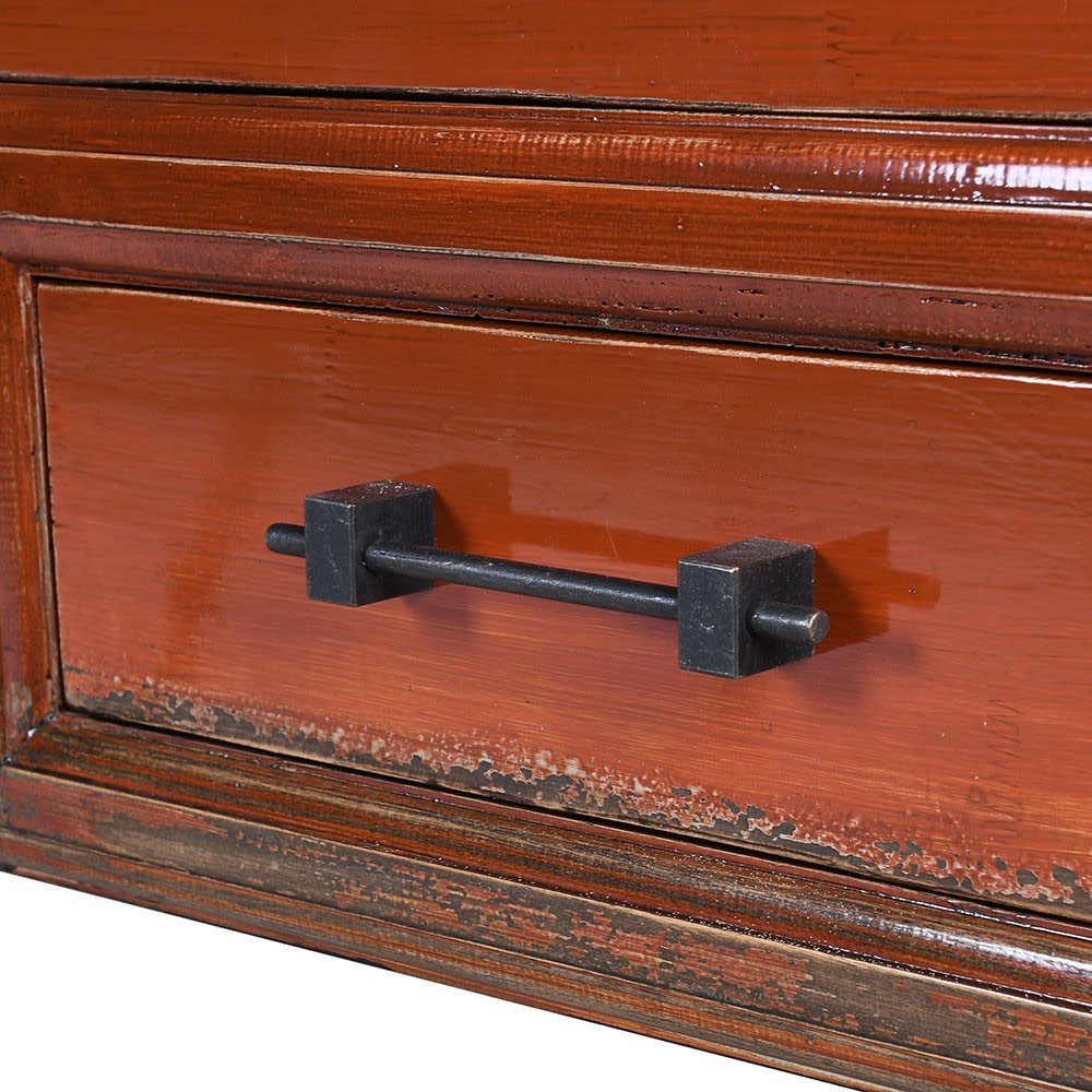 Oriental Burnt Orange Seven - Drawer Sideboard - LUXONAS HOME