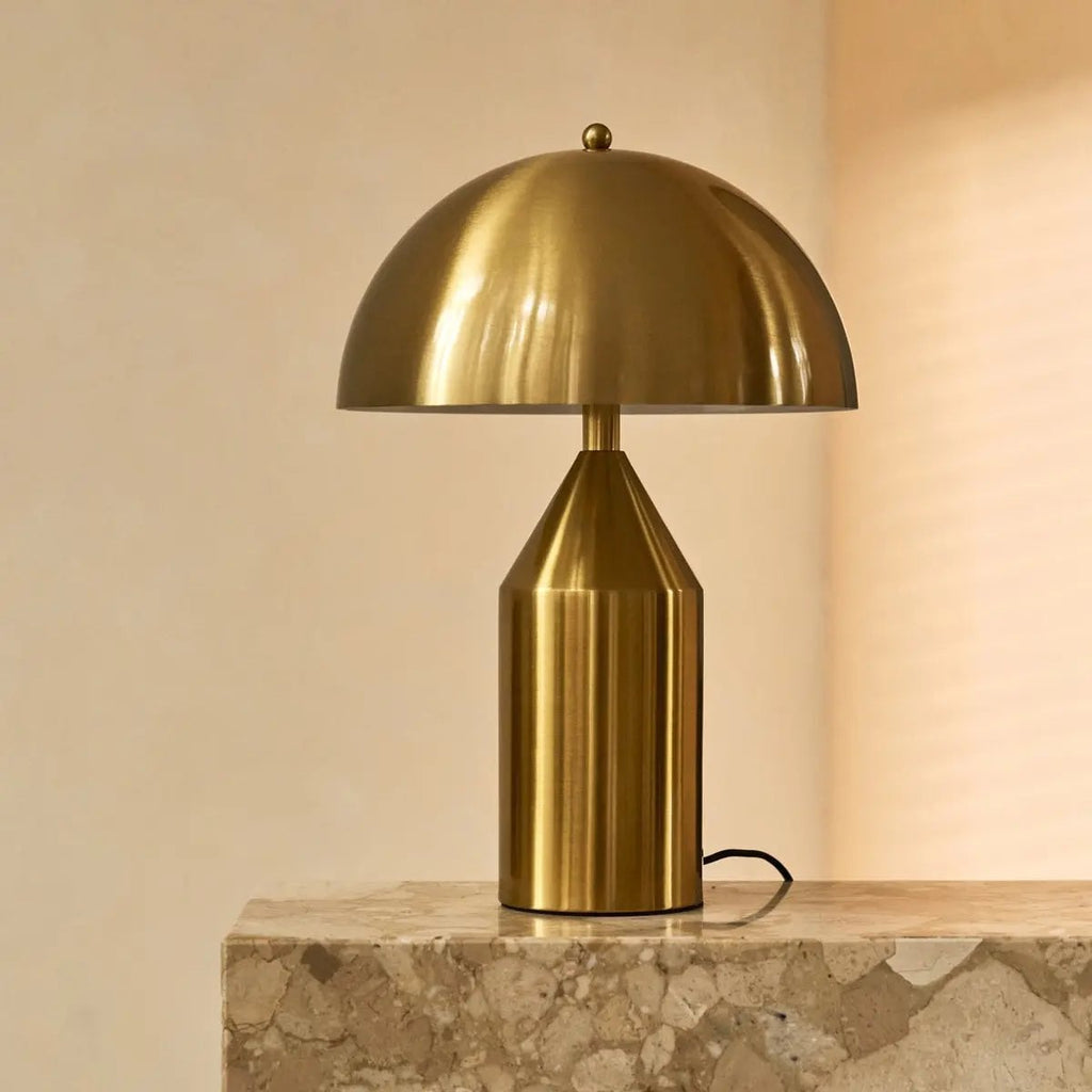 Otto Gold Dressoir Lamp – Stylish Metal Table Lamp for Any Room - LUXONAS HOME