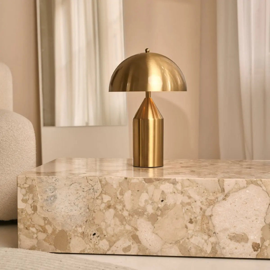 Otto Gold Dressoir Lamp – Stylish Metal Table Lamp for Any Room - LUXONAS HOME