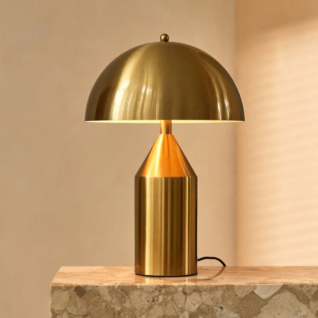 Otto Gold Dressoir Lamp – Stylish Metal Table Lamp for Any Room - LUXONAS HOME
