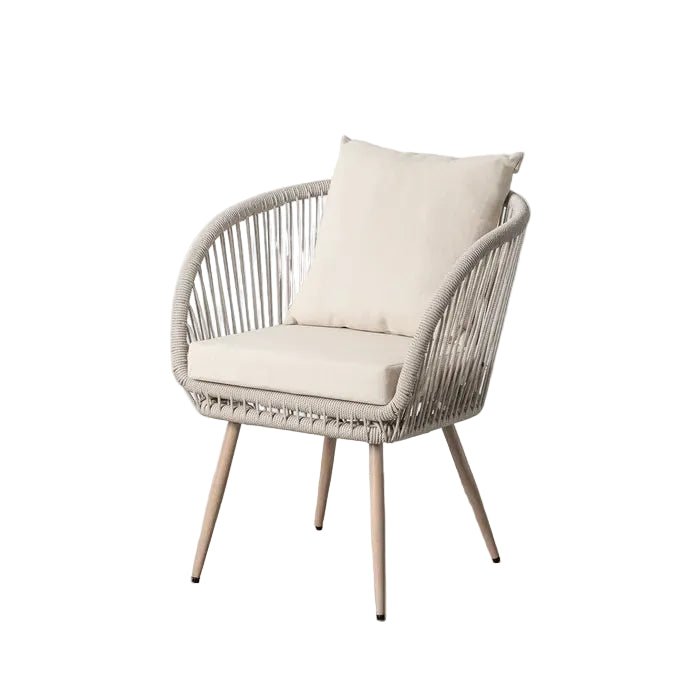 Outdoor Steel Frame Chair with PE Rattan