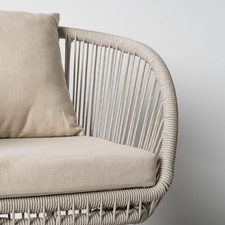 Outdoor Steel Frame Chair with PE Rattan