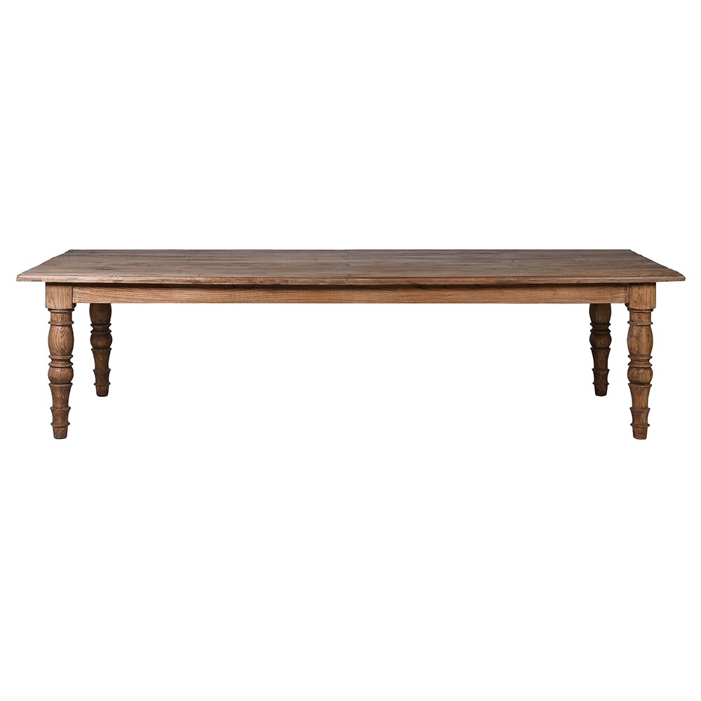 Oversized Reclaimed Elm Dining Table - LUXONAS