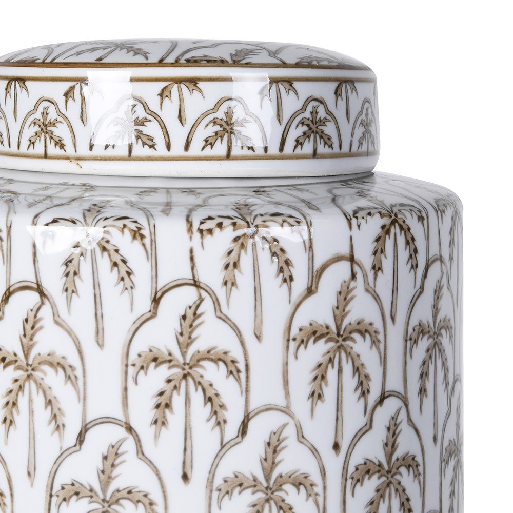 Palm Tree Lidded Jar - LUXONAS