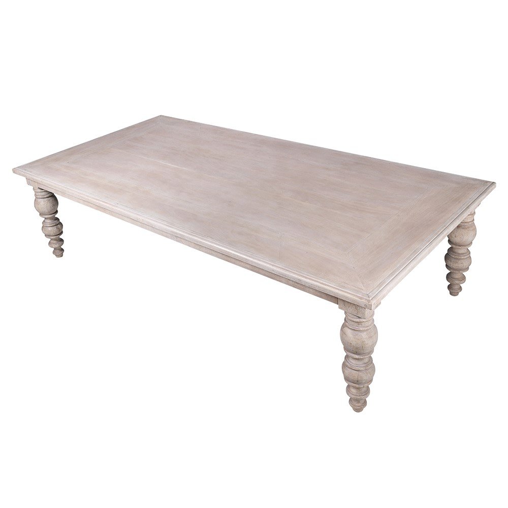 Paros Oversized Farmhouse Dining Table - LUXONAS