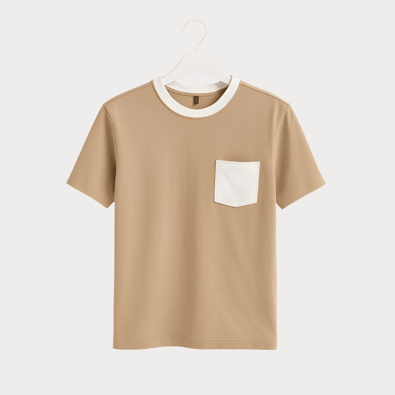 Patch Cotton T-Shirt - Crew Neck Short Sleeve Unisex Tee | Casual Cotton Top