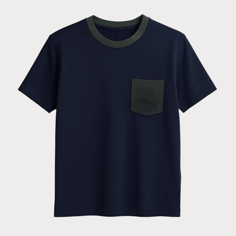 Patch Cotton T-Shirt - Crew Neck Short Sleeve Unisex Tee | Casual Cotton Top