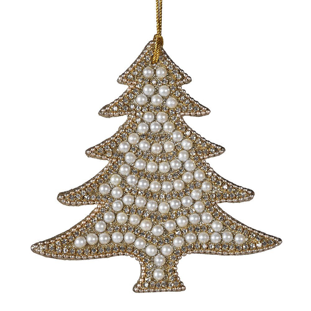 Pearl and Diamond Decorative Tree - LUXONAS