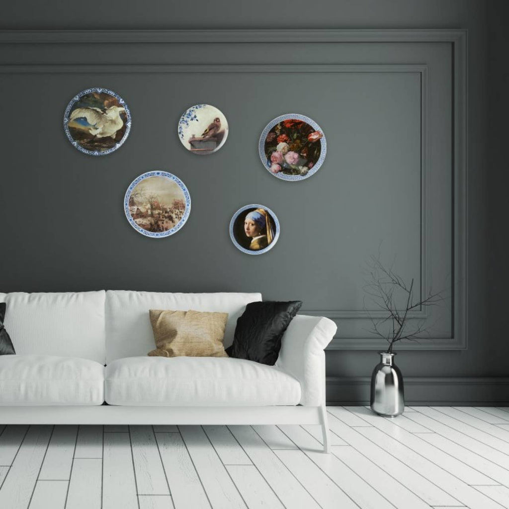 Pearl Earring Girl Delft Blue Wall Plate - LUXONAS