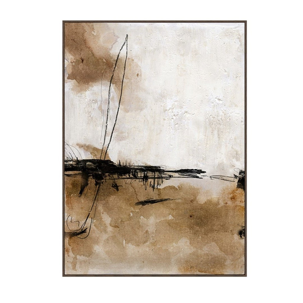 Picture Canvas Earth Tones – Hand-Painted Abstract Art