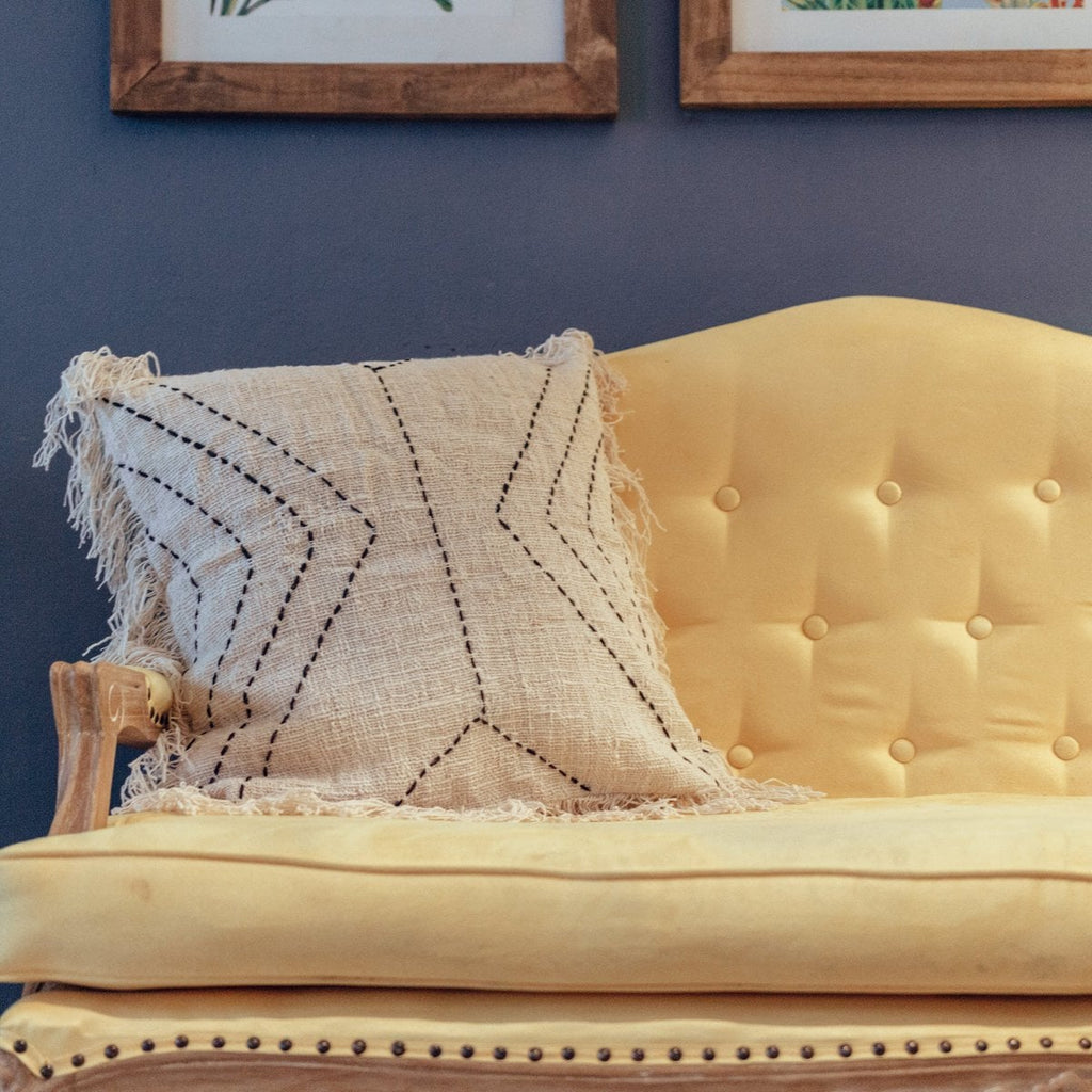 Pillowcase 40x40 / 50x50 cm | Decorative Sofa Cushion FLORES | Made of Cotton - LUXONAS HOME