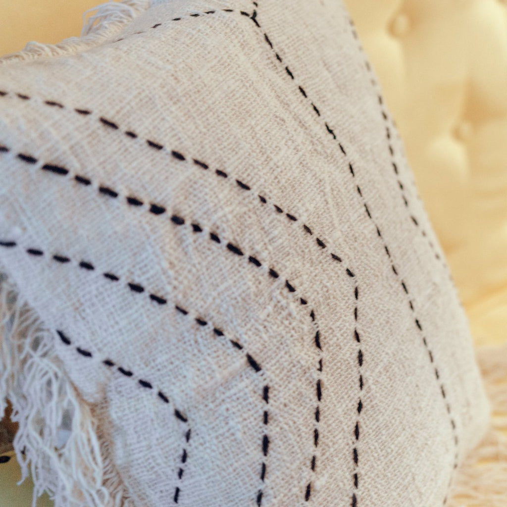 Pillowcase 40x40 / 50x50 cm | Decorative Sofa Cushion FLORES | Made of Cotton - LUXONAS HOME