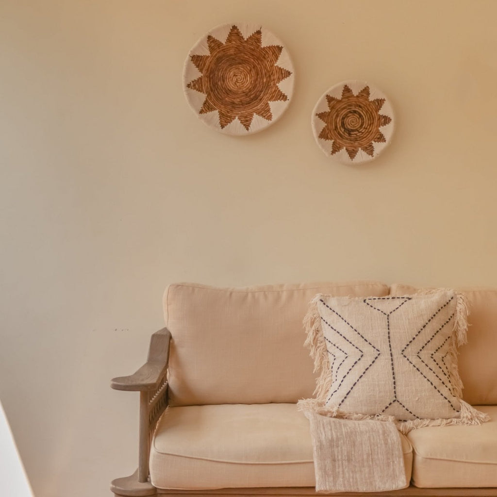 Pillowcase 40x40 / 50x50 cm | Decorative Sofa Cushion FLORES | Made of Cotton - LUXONAS HOME