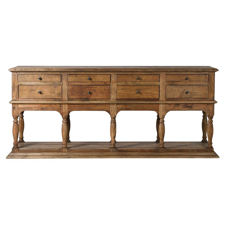 Pine 8 Drawer Sideboard
