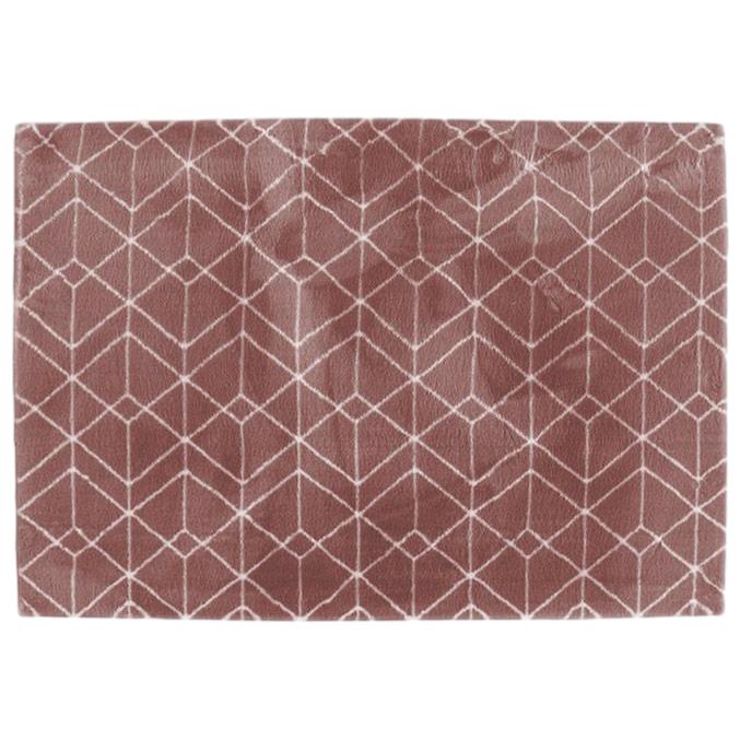 Pink Geometric Carpet 230x180