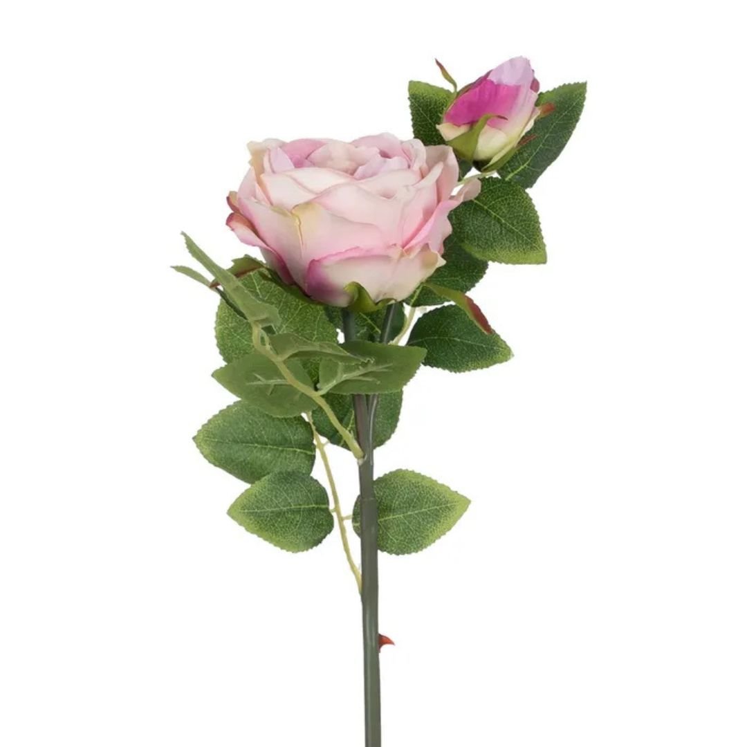 70cm Pink Rose Flower Stem - Elegant Faux Floral Décor
