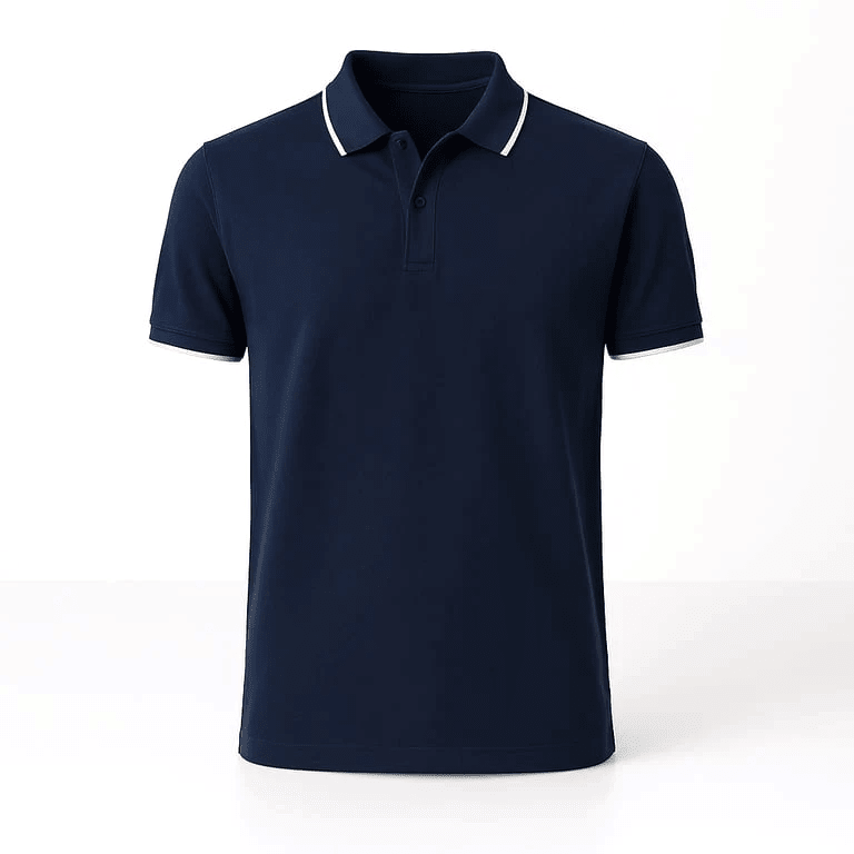 Pique Polo - V-Neck Cotton Polo Shirt for Men | Breathable Polo