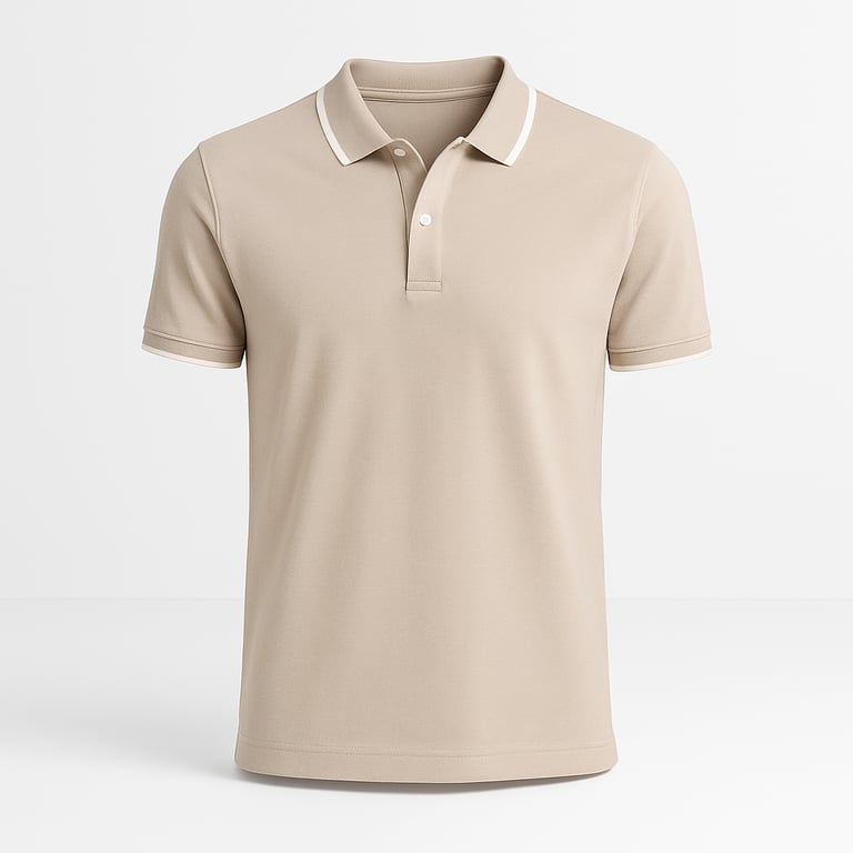 Pique Polo - V-Neck Cotton Polo Shirt for Men | Breathable Polo