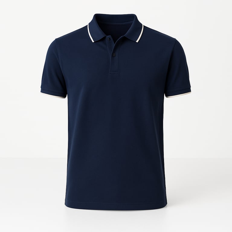 Pique Polo - V-Neck Cotton Polo Shirt for Men | Breathable Polo
