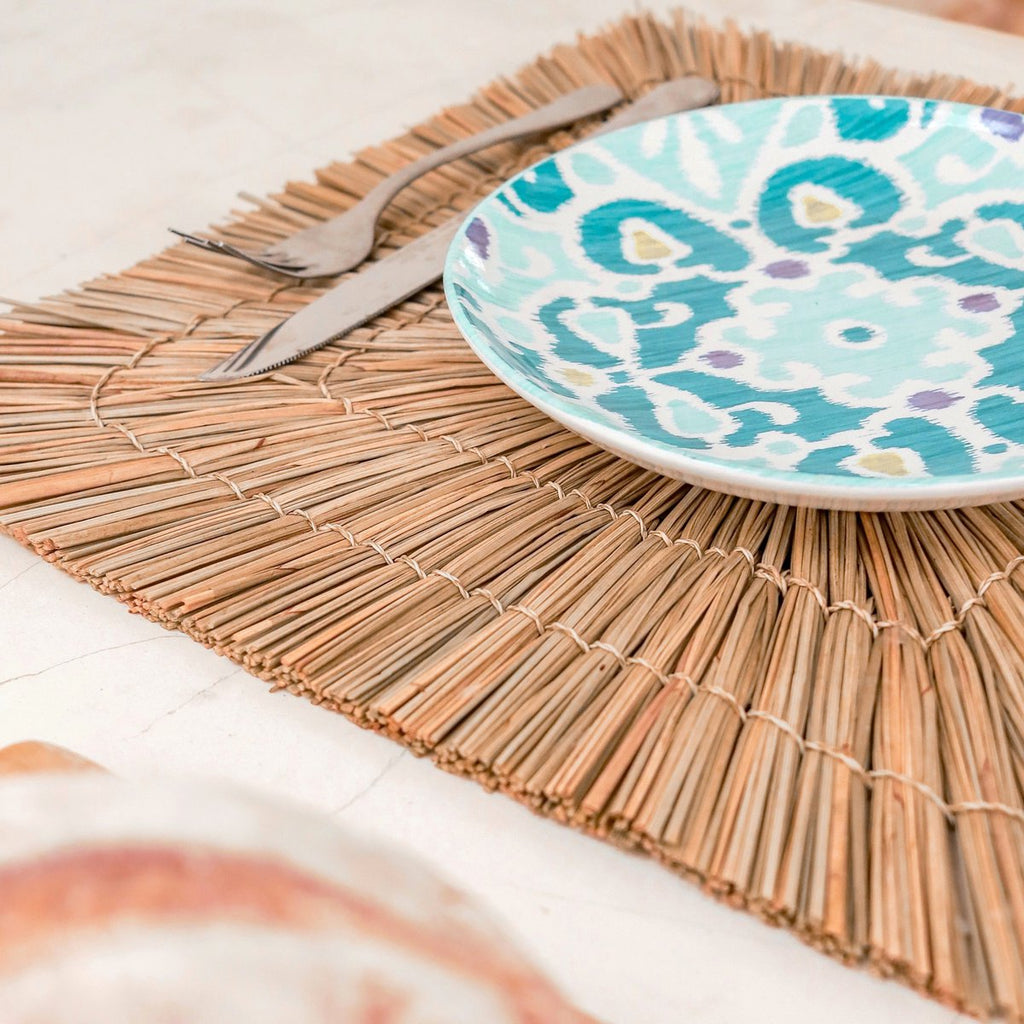 Placemat (Set of 2, 4 or 6), 36 cm | Table Mat VARNA (natural) made of Seagrass - LUXONAS HOME
