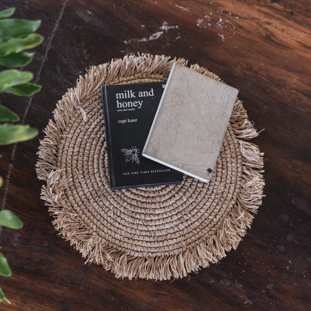 Placemat (Set of 2, 4, or 6) AMBON | Raffia Table Mat | 45 cm Diameter - LUXONAS HOME