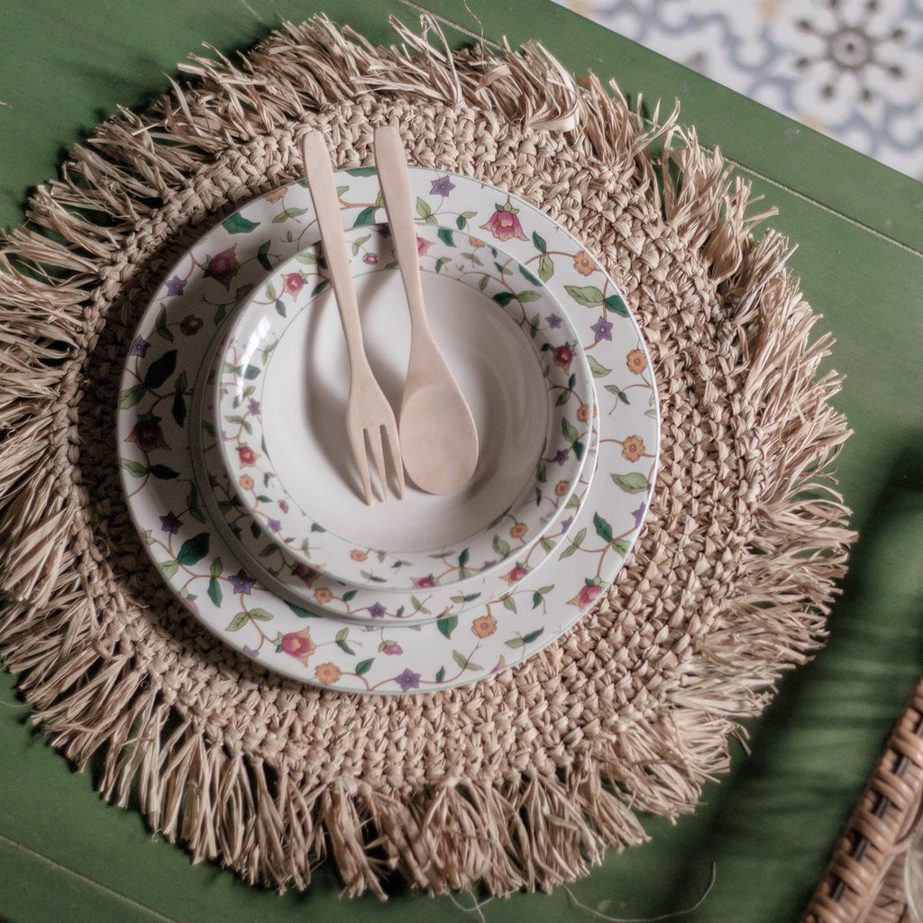 Placemat (Set of 2, 4, or 6) AMBON | Raffia Table Mat | 45 cm Diameter - LUXONAS HOME