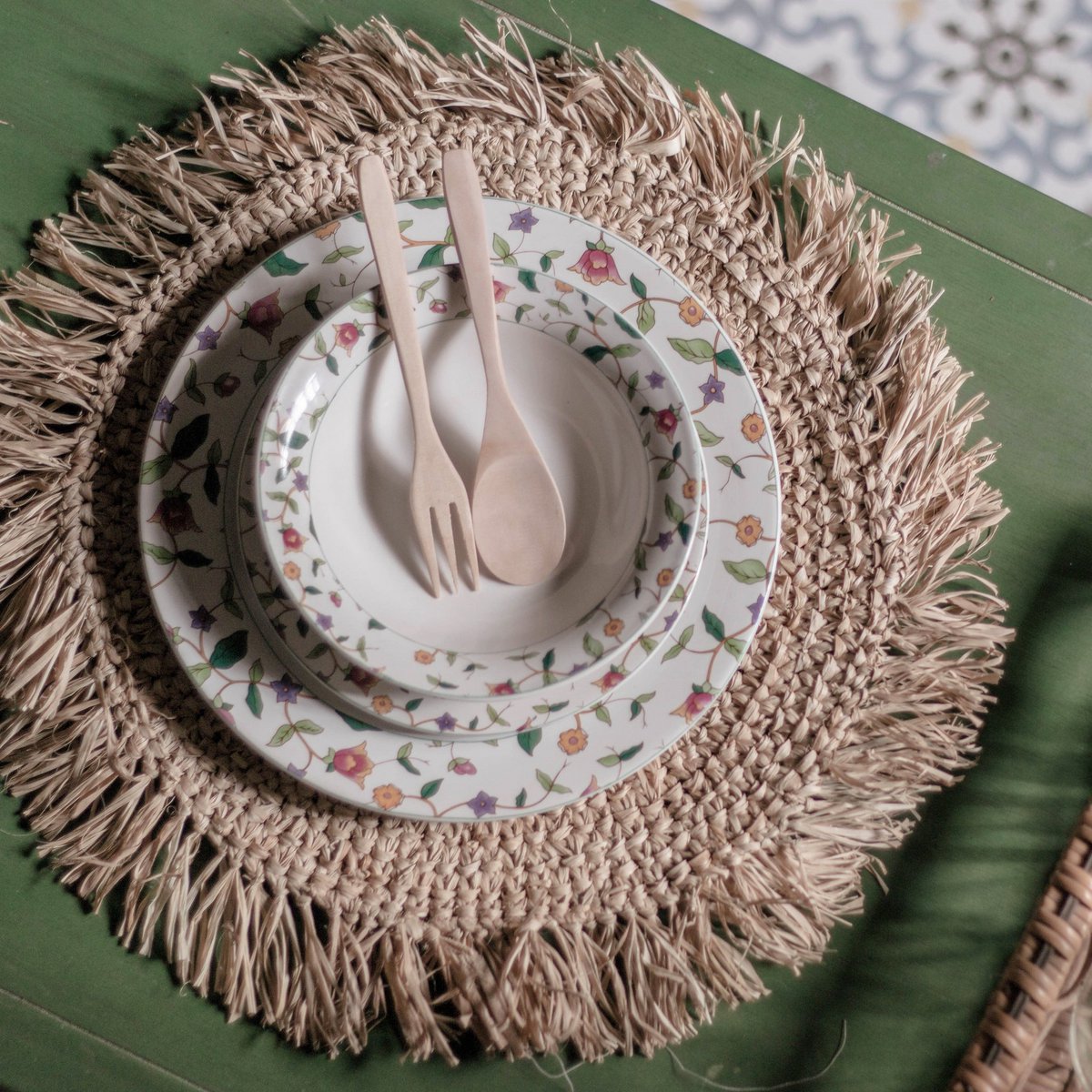 Placemat (Set of 2, 4, or 6) AMBON | Raffia Table Mat | 45 cm Diameter - LUXONAS HOME