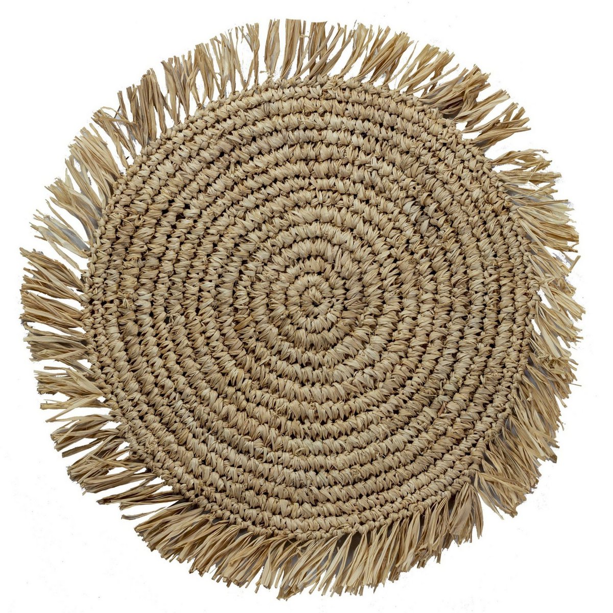 Placemat (Set of 2, 4, or 6) AMBON | Raffia Table Mat | 45 cm Diameter - LUXONAS HOME