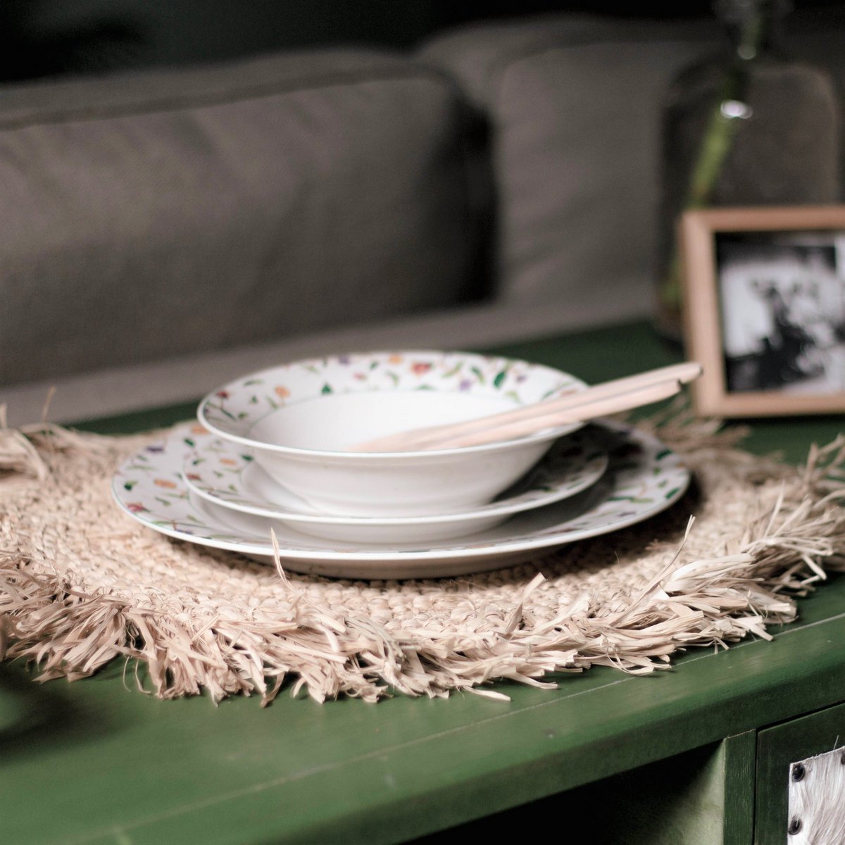 Placemat (Set of 2, 4, or 6) AMBON | Raffia Table Mat | 45 cm Diameter - LUXONAS HOME