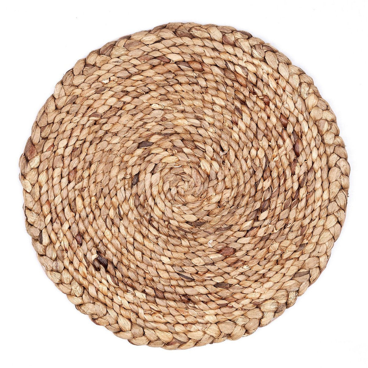 Placemat (Set of 2, 4 or 6) PANDAWA 38 cm | Boho Table Mat made of Water Hyacinth - LUXONAS HOME