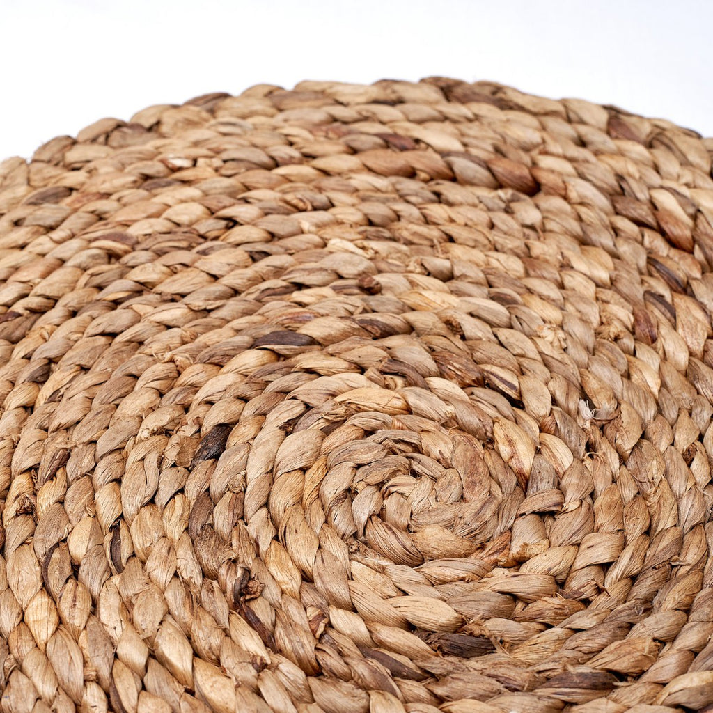 Placemat (Set of 2, 4 or 6) PANDAWA 38 cm | Boho Table Mat made of Water Hyacinth - LUXONAS HOME