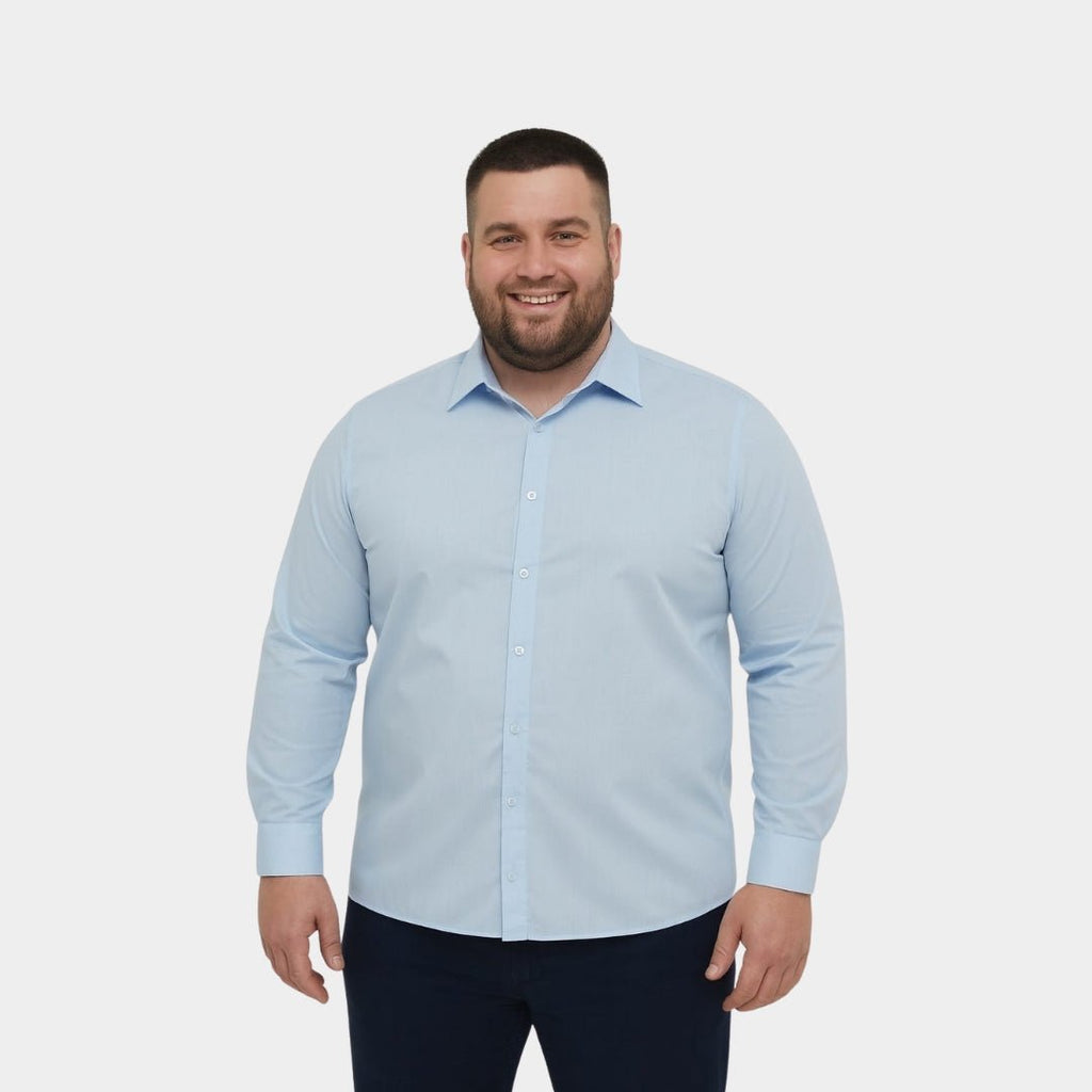 Plain Formal Shirt - Extra Large Size - LUXONAS HOME