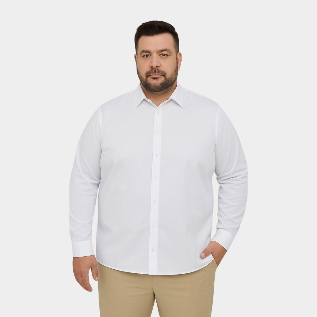 Plain Formal Shirt - Extra Large Size - LUXONAS HOME