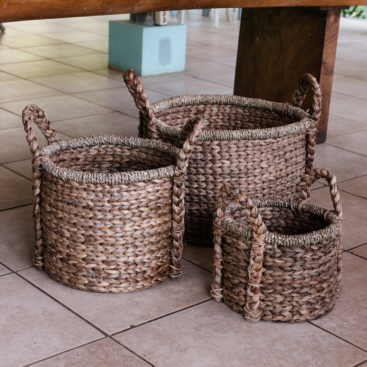 Plant | Basket Storage Basket | Laundry Basket CANGGU made from Water Hyacinth (3 sizes) - LUXONAS HOME