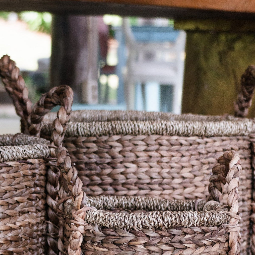 Plant | Basket Storage Basket | Laundry Basket CANGGU made from Water Hyacinth (3 sizes) - LUXONAS HOME