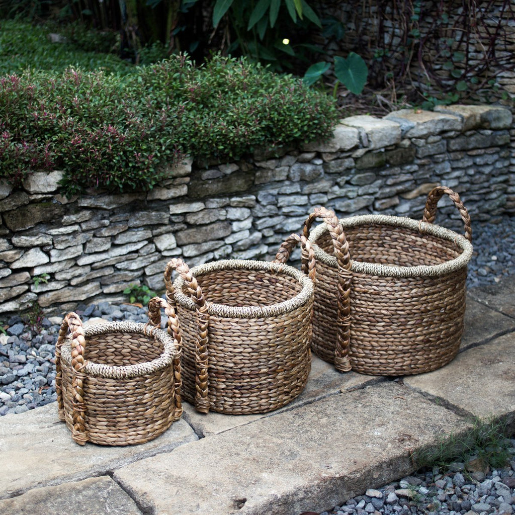 Plant | Basket Storage Basket | Laundry Basket CANGGU made from Water Hyacinth (3 sizes) - LUXONAS HOME