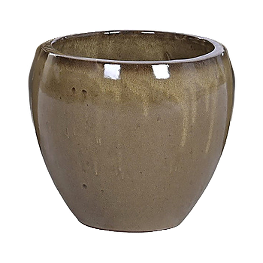 Small Glazed Ceramic Planter