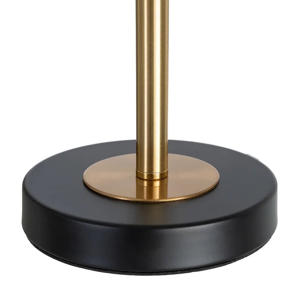 Pleated White Glass Globe Table Lamp - LUXONAS HOME
