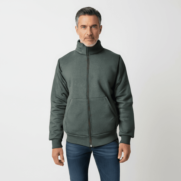 Plush Plaited Sweatshirt Green