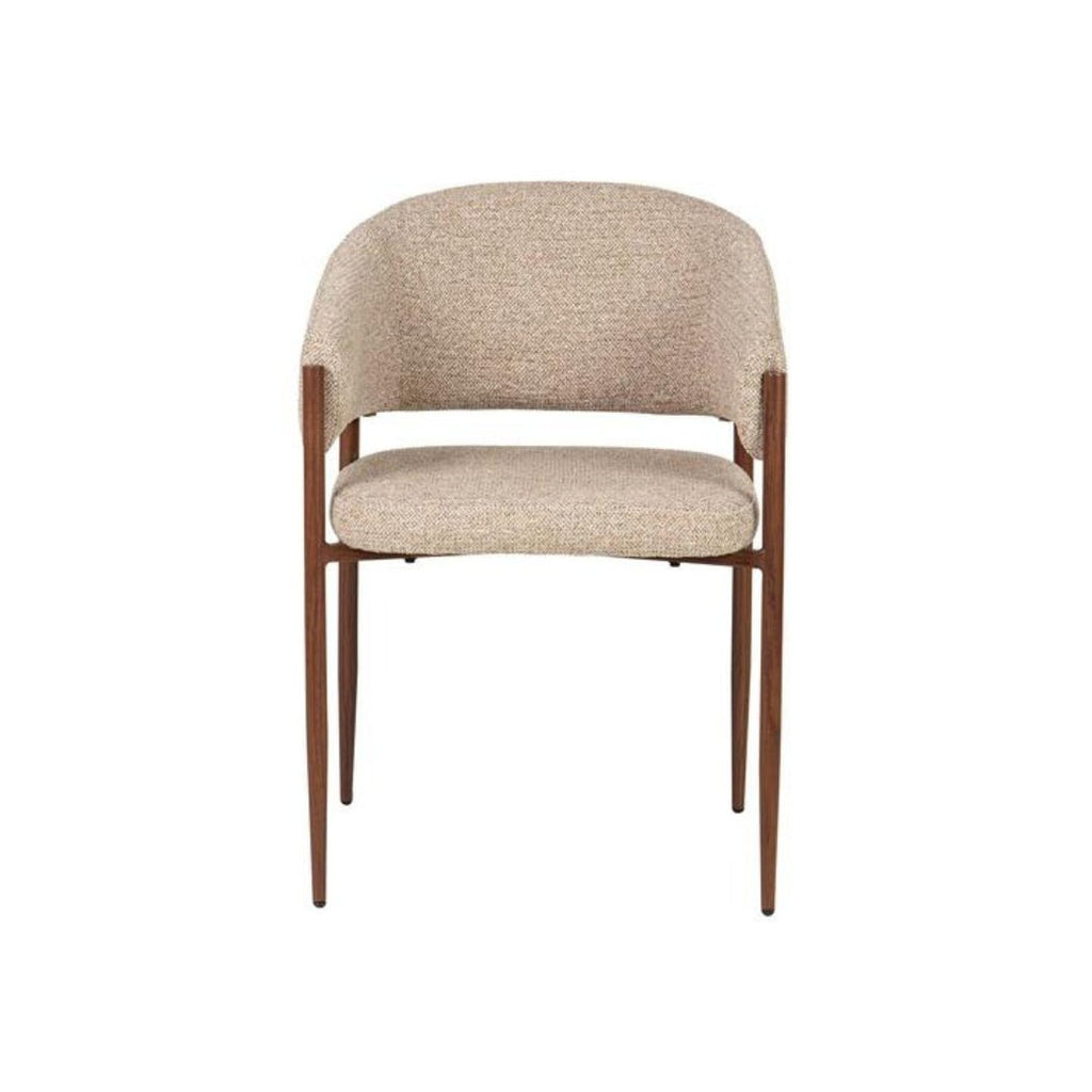 Polyester Boucle Effect Chair - Stylish Comfort for Any Space